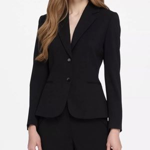 TAHARI Womens Black Suit Jacket Blazer